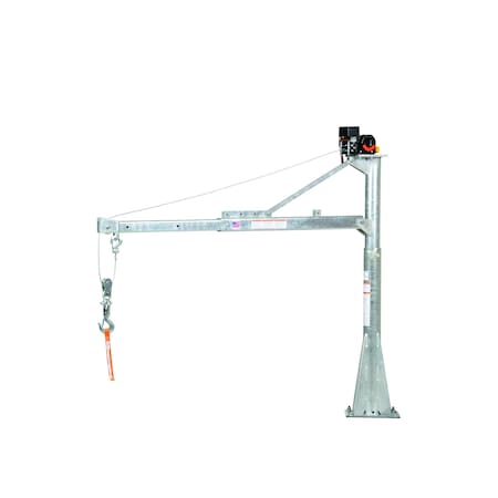 Vestil Galv DC Power Jib Crane 3.5-5.5' WTJ-E-15-3-DC-GAL